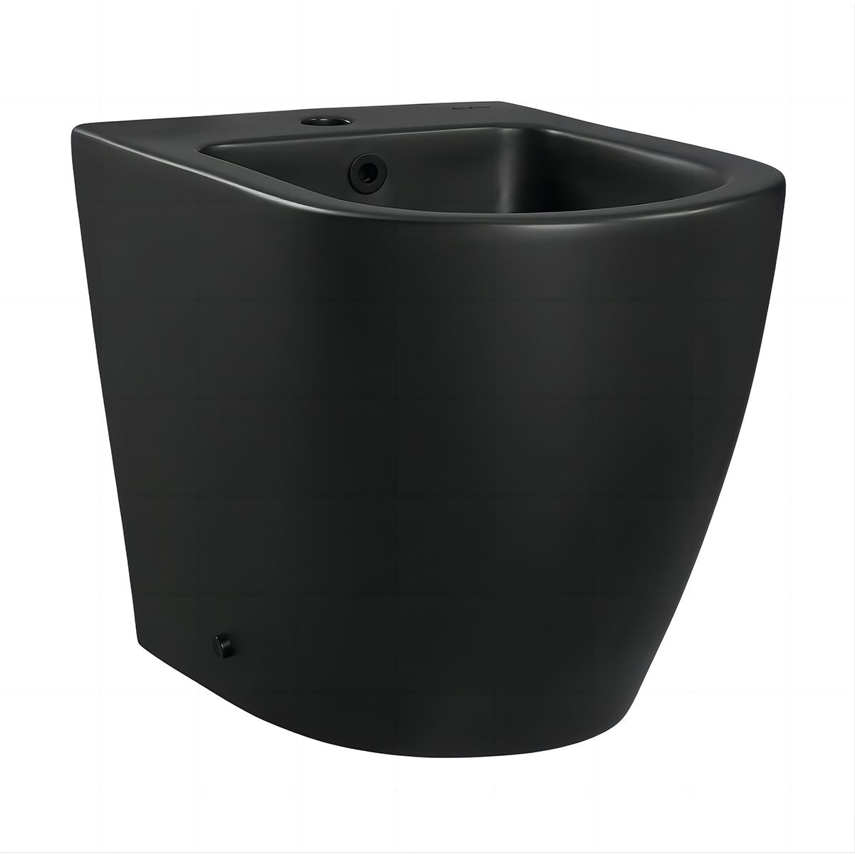 Vas bideu Galo, Negru Mat, Power Colour, 54x37 cm montaj podea, cu preaplin