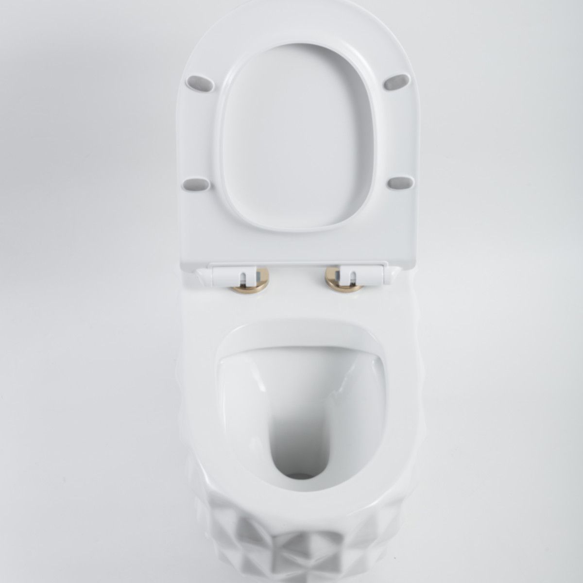 Vas Wc, Alb Lucios, Rimless, 49x36 cm, montaj suspendat, capac Duroplast, ceramica sanitara, Sidef