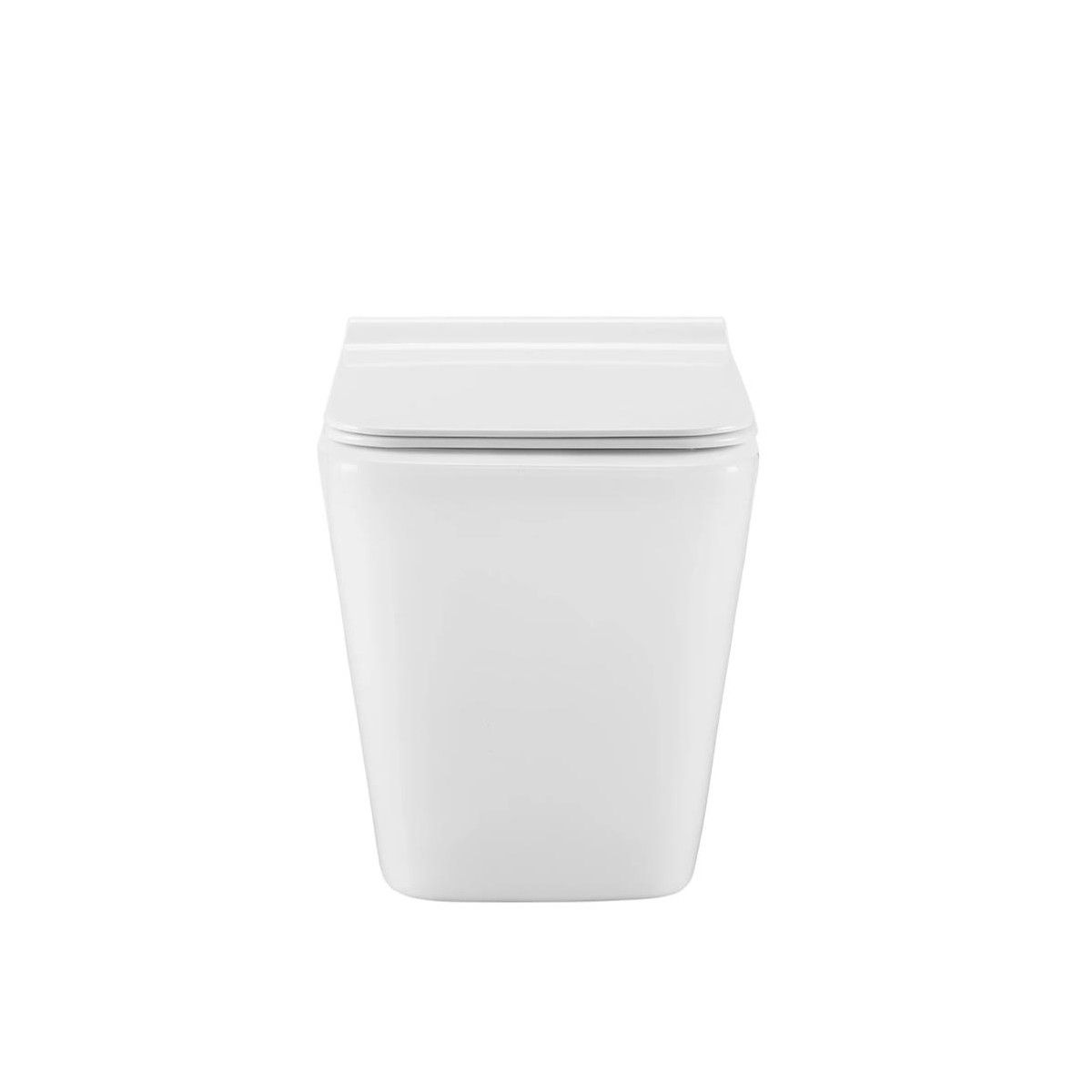 Vas wc Alfonso Rimless montaj pe podea, capac slim, 56x35 cm, Alb, ceramica sanitara
