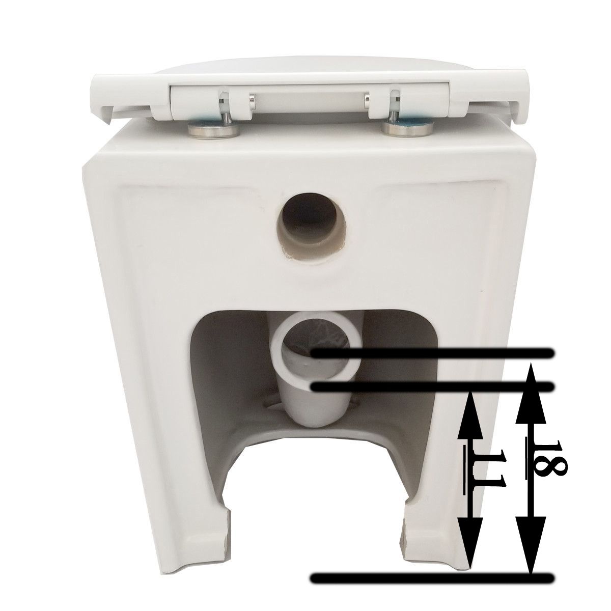 Vas WC EGO Galo, Rimless, Negru Mat, Power Colour, 54x36 cm montaj podea, capac duroplast slim soft-close inclus