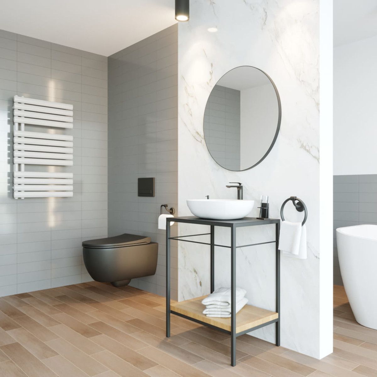Vas WC EGO Michael Rimless, 49x36 cm, Negru, Power Colour, semi-mat, montaj suspendat, capac duroplast soft-close easy off
