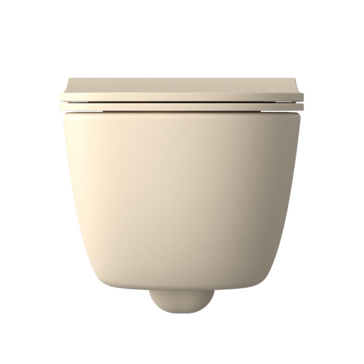 Vas WC EGO Michael Rimless, 49x37 cm, Jasmine semi-mat, Power Colour, montaj suspendat, capac duroplast soft-close easy off