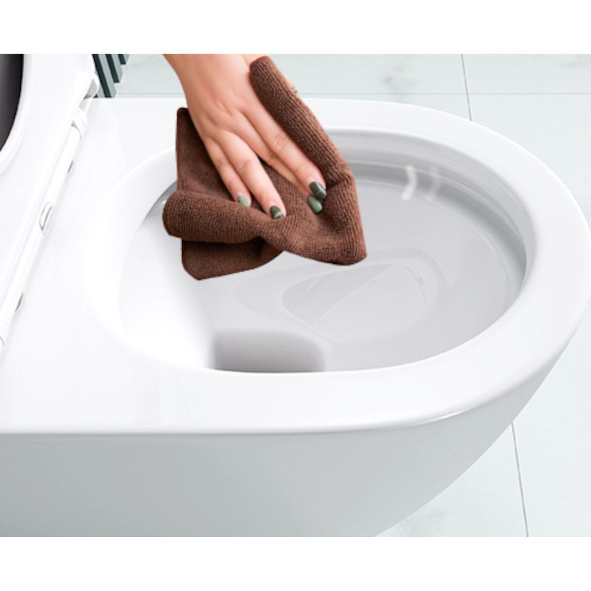 Vas wc Ego-S112T Rimless, rezervor inclus, 63x37 cm, Alb, ceramica sanitara, capac cu inchidere Soft Close