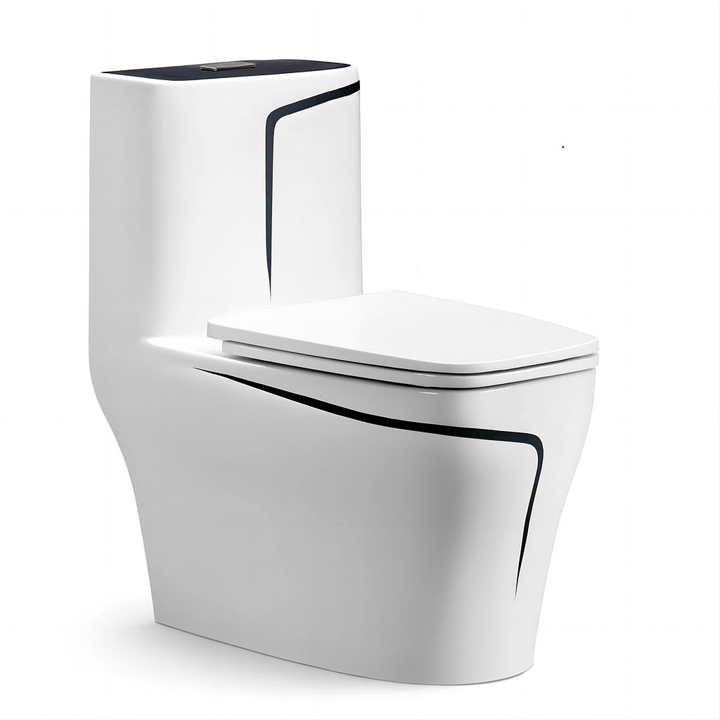 Vas WC Lazio, 69x39 cm, rezervor inclus, Alb, montaj podea, capac cu soft-close inclus, Royalty Line by Ego