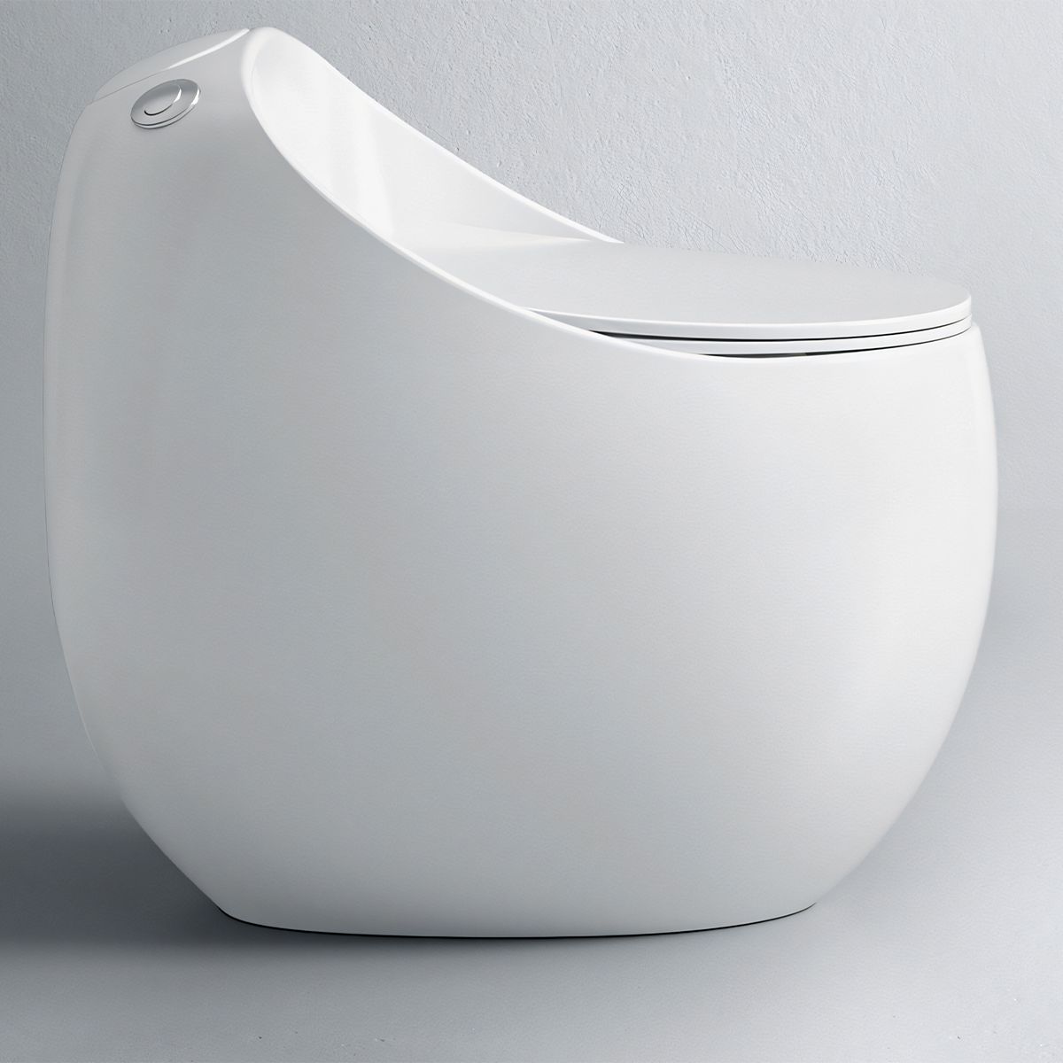Vas WC  New Santa Rimless, 65x47 cm, Rezervor Incorporat, Alb, montaj podea, capac cu soft-close inclus