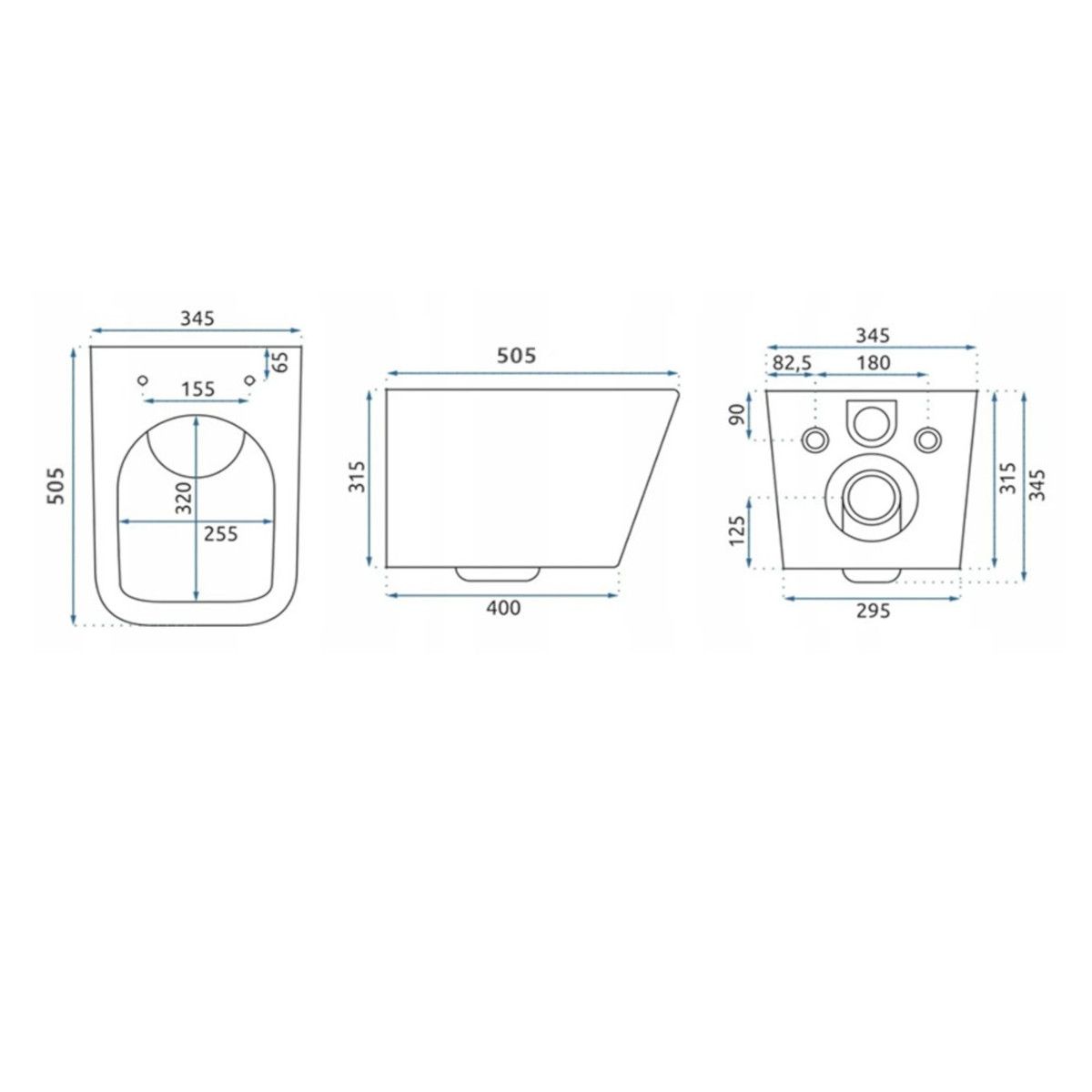 Vas WC Rimless, Alb Lucios, montaj suspendat, capac duroplast slim soft-close inclus,  Alfonso